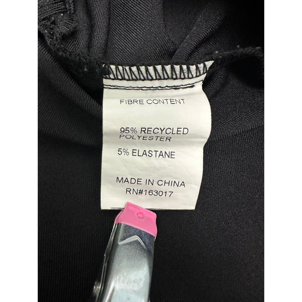 Princess Polly Black Skirt Slit Front Pleated Size 6 - Picture 6 of 7